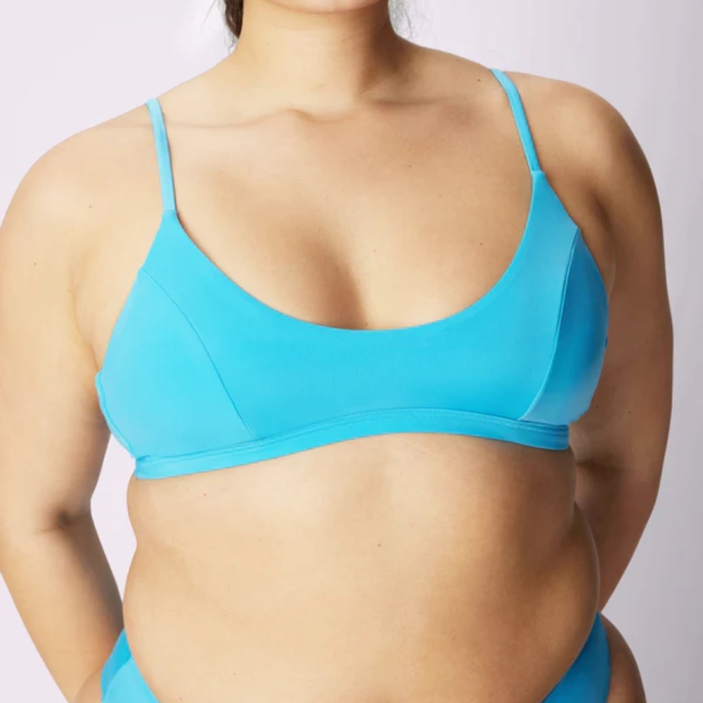 Parade Scoop Bikini Top EcoSplash Swim Women size XL